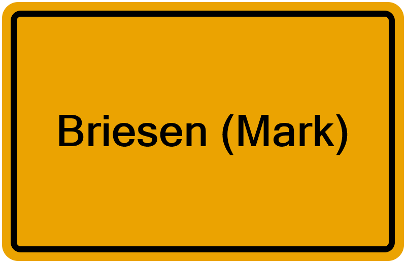 Handelsregisterauszug Briesen (Mark)